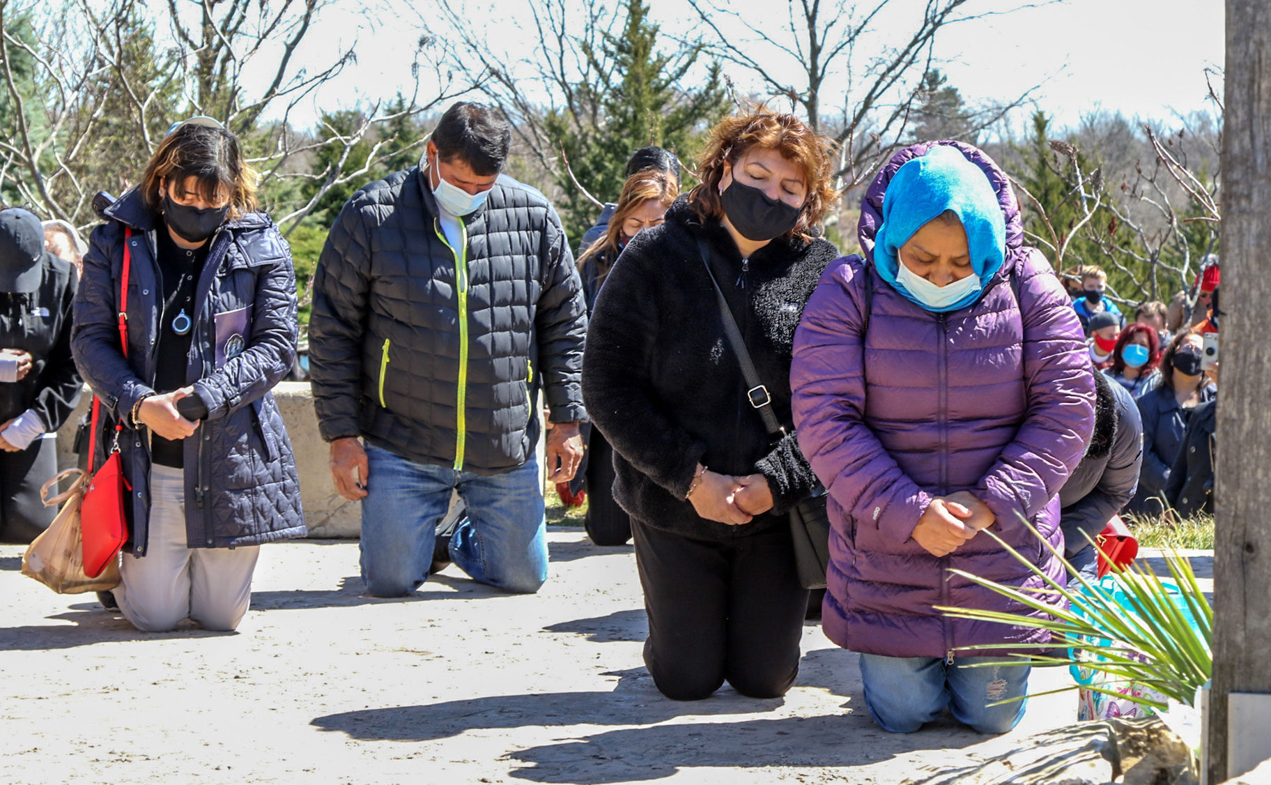 Stations of the Cross with Bishop Robert J. McClory, of the Diocese of Gary prays the Stations